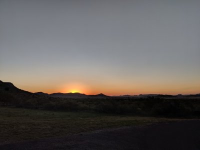 Sunrise outside Ft Davis, TX