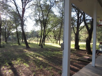 Our first birding stop was the home of the Floyds in a private community called the Davis Mountain Reserve, called by the locals, DMR. Their home has a porch on two sides with many bird feeders all around.