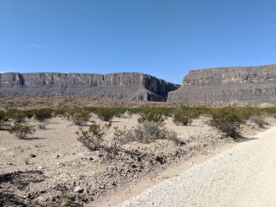 Santa Elena Canyon in the distance