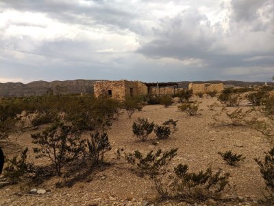 Old rock structures at old Terlingua