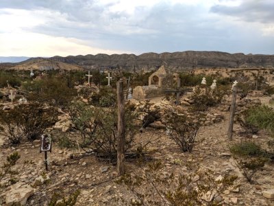 Cemetery at old Terlingua