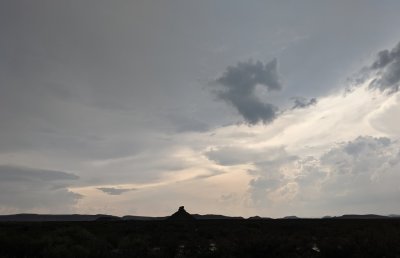 Stormy sky over Big Bend National Park