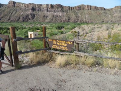 Another entrance to the state park along the river