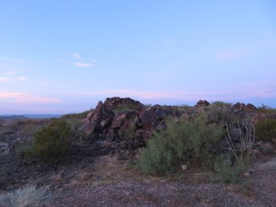 Rock outcropping near the entrance from FM 170 in front of our B&B