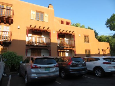 We were on the second floor with a little balcony just above our car.