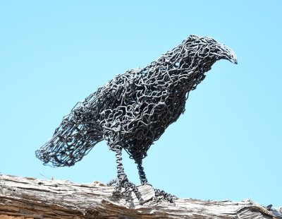 The raven turned out to be a work of art.