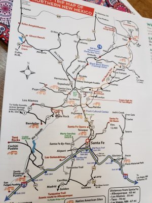 Map of the area we were planning to travel this day