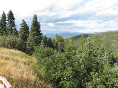 We stopped at an overlook where a state forestry person told us lightning had started a fire along our route, so we could expect to see smoke as we traveled south.