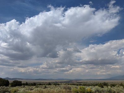 More clouds and sky