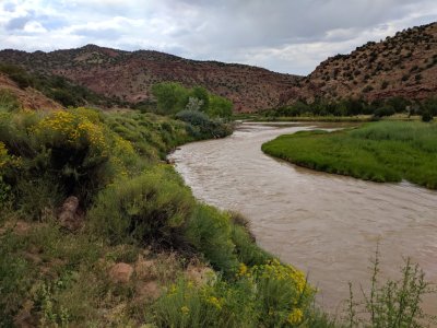 Rio Chama, below Abiquiu Lake dam