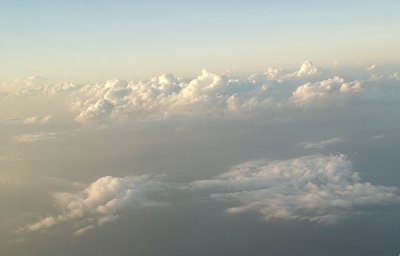 We had a good view of the clouds.