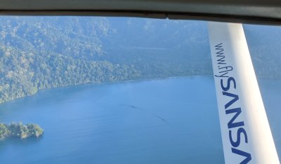 Golfo Dulce--less saline than the Pacific to which it connects and a haven for Hammerhead sharks and Humpback whales to have their young