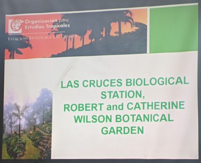 Back at the main building of the biological station, one of the staff, Rudolfo, gave us a historical and geographical orientation to the station and botanical garden.