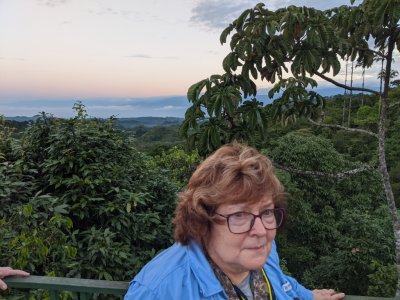 Mary, on the viewing deck of the OTS tower
