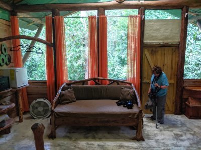 There was also a deep 'couch' we used to lay out our suitcases.