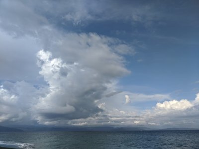 Sky and clouds over the gulf