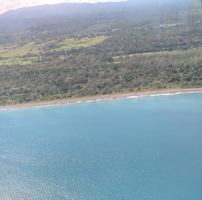 The view of the coast as we turned to head to San José