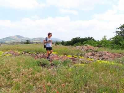 ...and Shelly among the wildflowers.