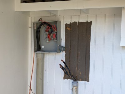 Old power box removed
