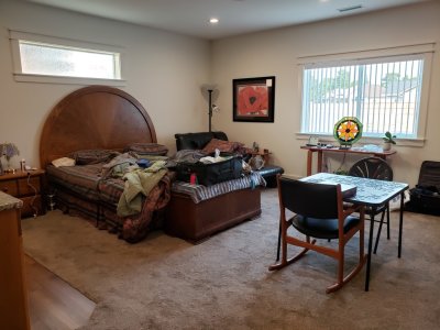 It's a nice, big space with big windows that look out to the west.