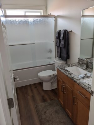 The 'community' bathroom on the north side of the house