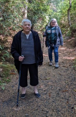 They look like seasoned hikers with those walking sticks.