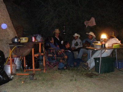 Singing around the campfire Sept 2005