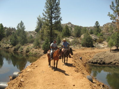 The damn behind the ranch