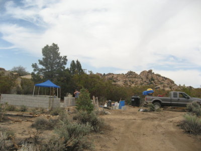 Walking over towards the site - 5/26/07