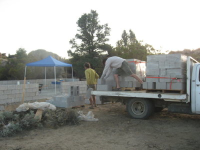 Mark & Jorge unloading block 5/27