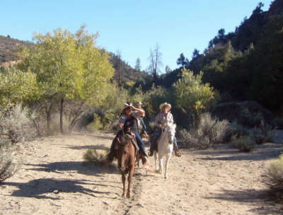 Along the wash