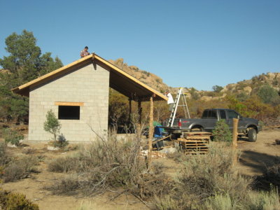 Alejandro & Mark working on the roof