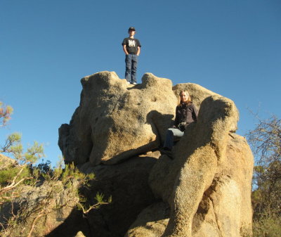 Andre & Emily on the rocks