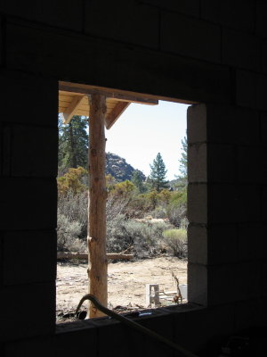 looking through the front window