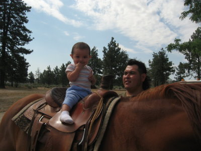 Beto Jr. with Pappa Beto on Tajo