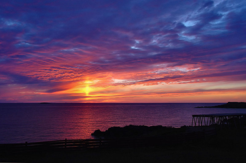 Sunset with Sun Pillar at Cape Bonavista**WINNER**
