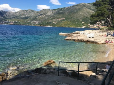 Found a lovely beach for swimming in Cavtat