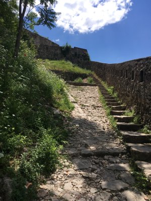 Climbing Kotor's city walls
