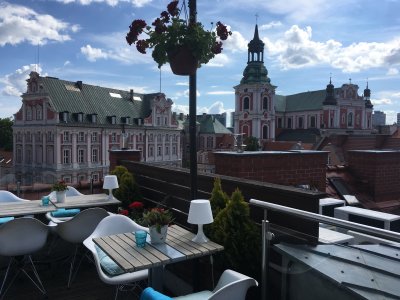 Rooftop terrace for dinner in Poznan