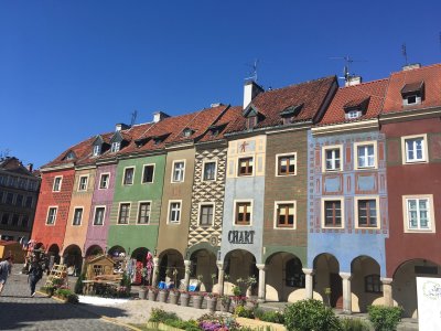 Cottages in Poznan central square