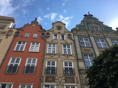 Colorful buildings, Gdansk