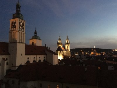 Darkness descends over Prague