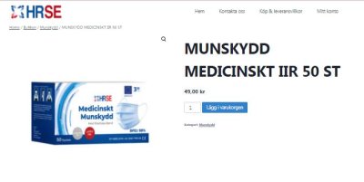Munskydd 50 stycken