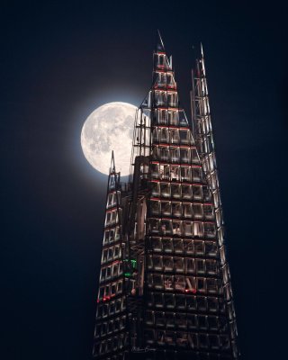 The Moon and the Shard - London