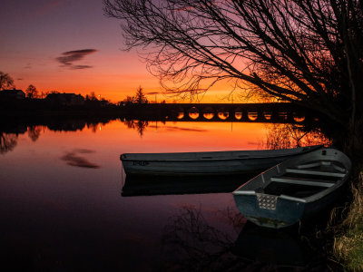 Winter Sunset on the River Shannon
