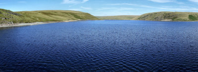 View from Claerwen Reservoir Dam.