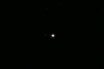 Jupiter and three Moons. 