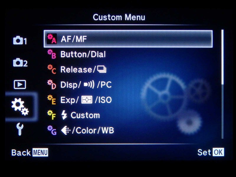 Custom Settings 1