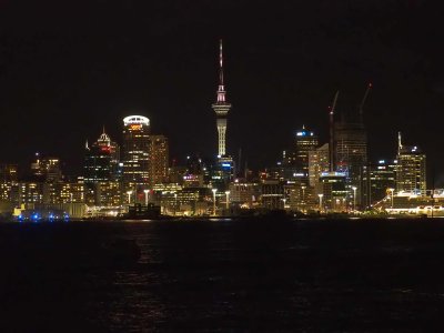 Auckland and Harbour at Night 4