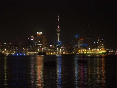 Auckland and Harbour at Night 3